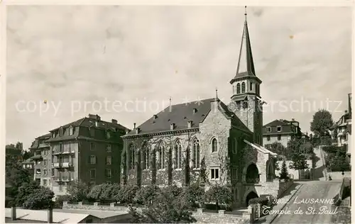 AK / Ansichtskarte Lausanne_VD Temple de St Paul Lausanne VD