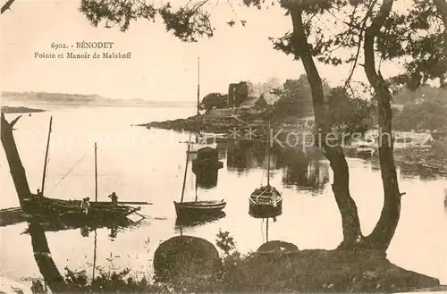 AK / Ansichtskarte Benodet Pointe et Manoir de Malskoff Benodet