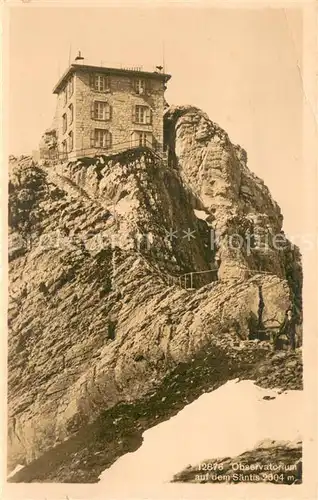 AK / Ansichtskarte Saentis_AR Observatorium auf dem Saentis Saentis_AR