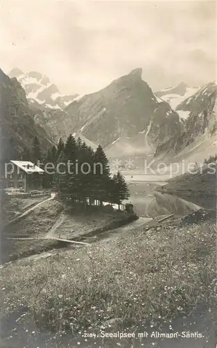 AK / Ansichtskarte Seealpsee_Saentis_IR Altmann Saentis 