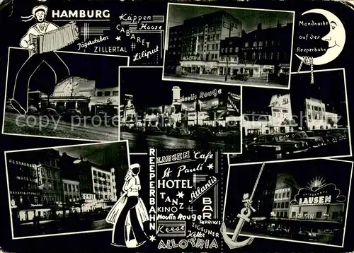 AK / Ansichtskarte Hamburg Reeperbahn bei Nacht Hamburg