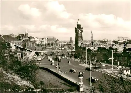 AK / Ansichtskarte St_Pauli Landungsbruecken St_Pauli