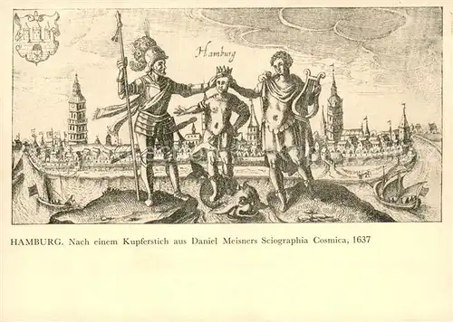 AK / Ansichtskarte Hamburg Kupferstich Daniel Meisner Sciographia Cosmica 1637 Hamburg