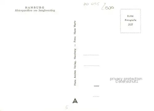 AK / Ansichtskarte Hamburg Alsterpavillon am Jungfernstieg Hamburg