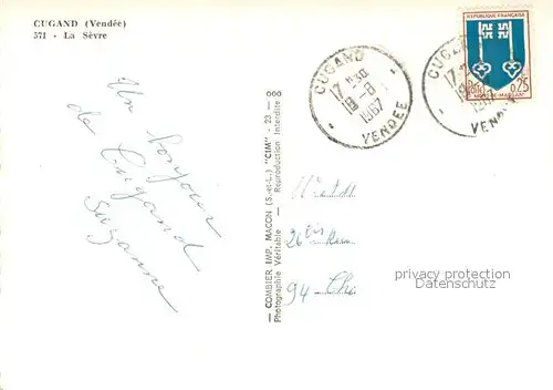 AK / Ansichtskarte Cugand La Sevre Cugand