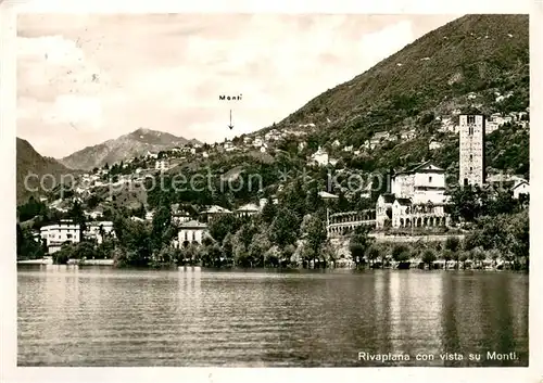 AK / Ansichtskarte Monti_Locarno_TI Rivaplana con vista su Monti Monti_Locarno_TI