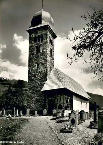 AK / Ansichtskarte Waltensburg_GR Kirche Aussenansicht Feldpost 