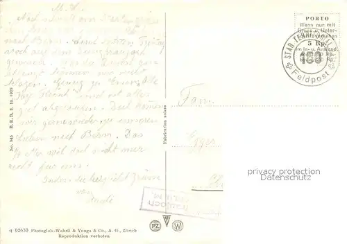 AK / Ansichtskarte Jungfraujoch_3457m_BE Meteorologische Station Feldpost 