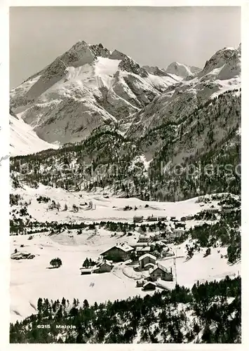 AK / Ansichtskarte Maloja_GR Im Schnee Maloja_GR