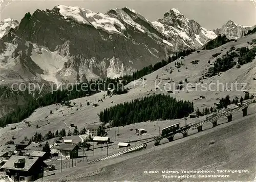 AK / Ansichtskarte Muerren_BE Tschingelhorn Tschingelgrat Tschingelspitz Gspaltenhorn Muerren_BE