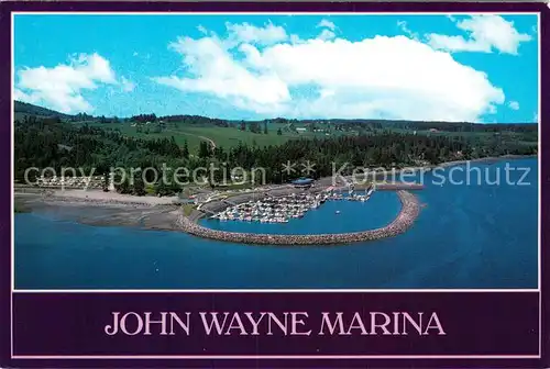 AK / Ansichtskarte Sequim Fliegeraufnahme John Wayne Marina Sequim