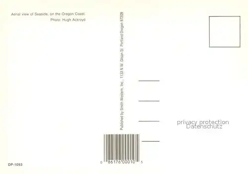 AK / Ansichtskarte Oregon_US State Fliegeraufnahme Kueste Strand Oregon_US State