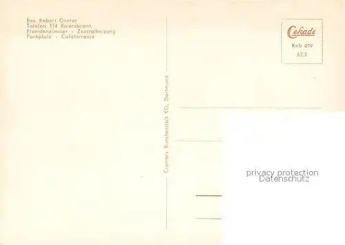 AK / Ansichtskarte Kniebis_Freudenstadt Cafe Guenter Gastraum Luftkurort Schwarzwald Luftbild Kniebis_Freudenstadt