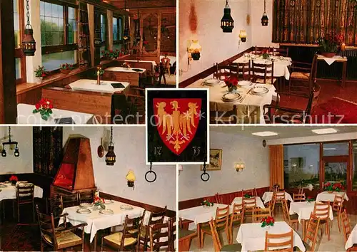 AK / Ansichtskarte Buechenbronn_Pforzheim Gasthof Adler Restaurant Wappen Buechenbronn Pforzheim