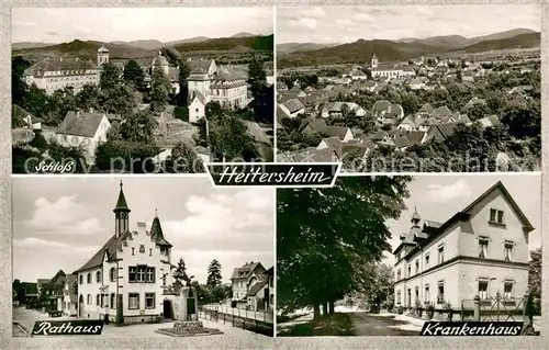 AK / Ansichtskarte Heitersheim Krankenhaus Schloss Rathaus Heitersheim
