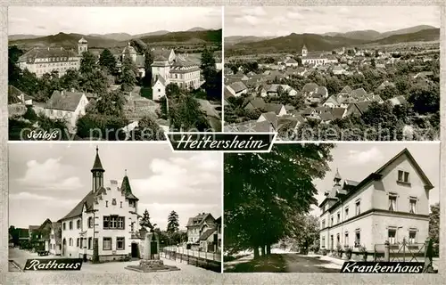 AK / Ansichtskarte Heitersheim Krankenhaus Schloss Rathaus Heitersheim