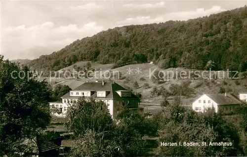 AK / Ansichtskarte Herten_Rheinfelden St. Annahaus Herten Rheinfelden