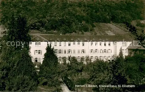 AK / Ansichtskarte Herten_Rheinfelden Krankenhaus St. Elisabeth Herten Rheinfelden