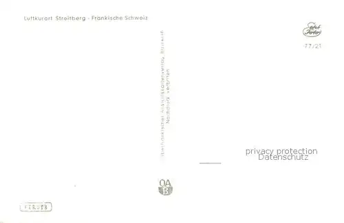 AK / Ansichtskarte Streitberg_Oberfranken Teilansicht m. Umgebung Streitberg Oberfranken