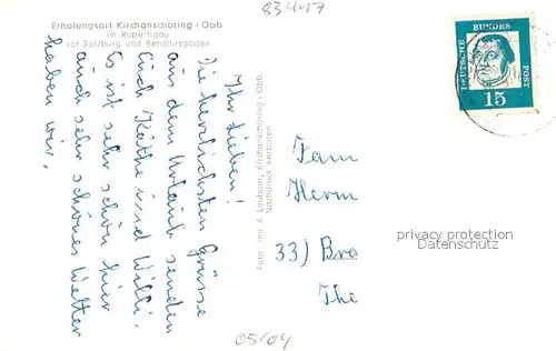 AK / Ansichtskarte Kirchanschoering Teilansicht m. Stauffen u. Zwiesel Kirchanschoering