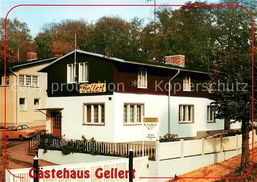 AK / Ansichtskarte Zinnowitz_Ostseebad Gaestehaus Gellert Aussenansicht Zinnowitz_Ostseebad