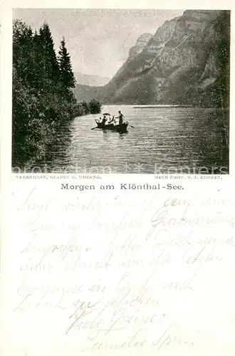 AK / Ansichtskarte Kloental Morgen am Kloenthal See Kloental