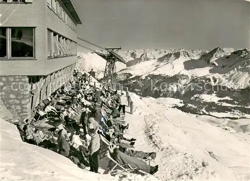 AK / Ansichtskarte Arosa_GR Weisshorn Hotelterrasse Arosa_GR