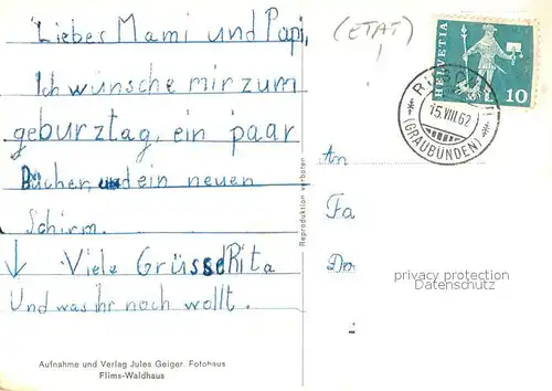 AK / Ansichtskarte Ruschein_GR Panorama  Ruschein GR