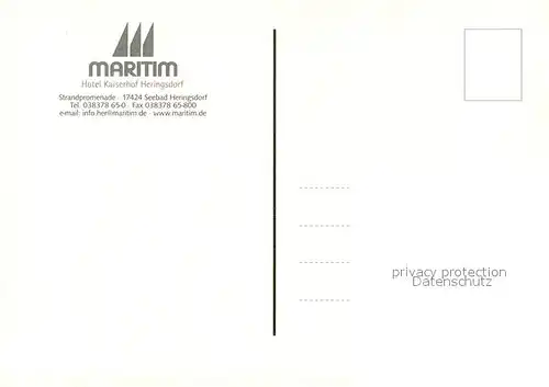 AK / Ansichtskarte Heringsdorf_Ostseebad_Usedom Maritim Hotel Kaiserhof Strand Luftbild Heringsdorf_Ostseebad