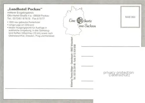 AK / Ansichtskarte Pockau Landhotel Pockau