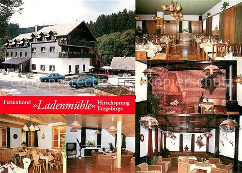 AK / Ansichtskarte Hirschsprung Ferienhotel Ladenmuehle Restaurant Kaminecke Hirschsprung