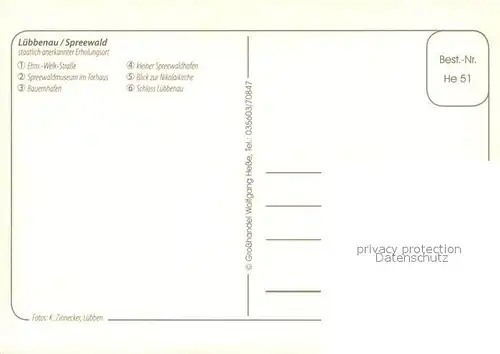 AK / Ansichtskarte Luebbenau_Spreewald Strassenpartie Zentrum Spreewaldmuseum Torhaus Bauernhafen Nikolaikirche Schloss Luebbenau Spreewald
