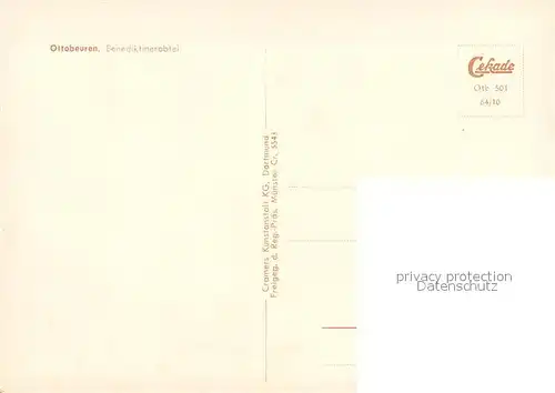 AK / Ansichtskarte Ottobeuren Benediktinerabtei Ottobeuren