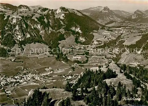 AK / Ansichtskarte Hindelang und Oberjoch Jochstrasse Serpentinen Imberger Horn Alpen Hindelang