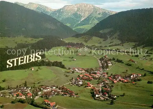AK / Ansichtskarte Steibis mit Hochgrat Allgaeuer Alpen Steibis