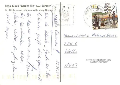 AK / Ansichtskarte Lohmen_Guestrow Reha Klinik Garder See Ortskern Kirche Lohmen_Guestrow