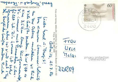 AK / Ansichtskarte Lensterstrand Fliegeraufnahme Lensterstrand