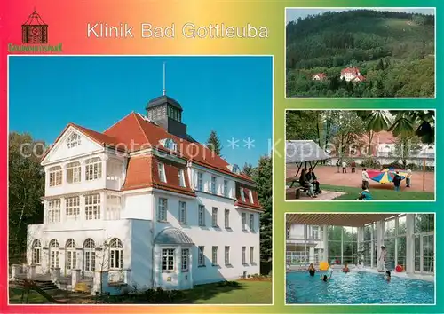 AK / Ansichtskarte Bad_Gottleuba Berggiesshuebel Kinderklinik Gesundheitspark Sportplatz Hallenbad Bad