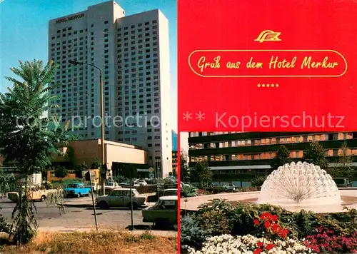 AK / Ansichtskarte Leipzig Hotel Merkur Wasserspiele Leipzig