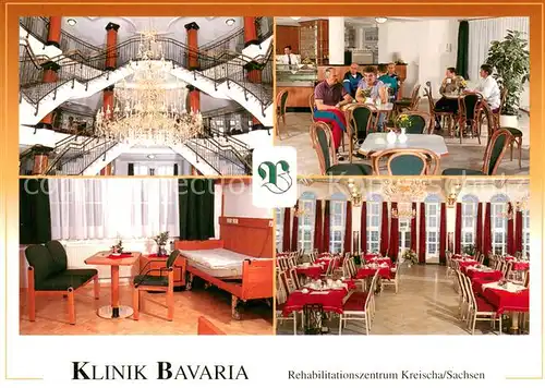 AK / Ansichtskarte Kreischa Klinik Bavaria Rehabilitationszentrum Speisesaal Patientenzimmer Kreischa