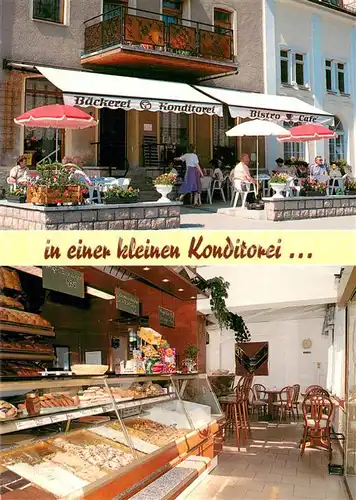 AK / Ansichtskarte Bad_Elster Baeckerei Konditorei Bistro Cafe Salzer Bad_Elster