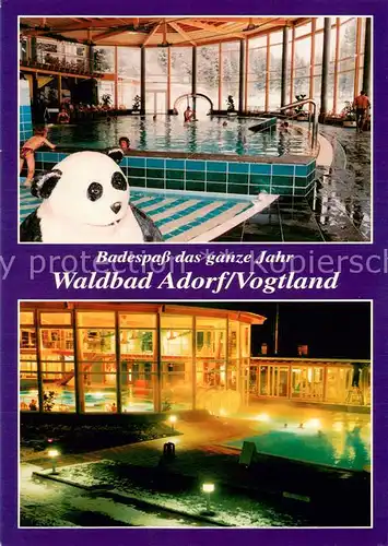 AK / Ansichtskarte Adorf_Vogtland Waldbad Hallenbad Freizeitbad Adorf_Vogtland