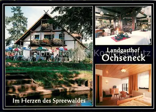 AK / Ansichtskarte Burg_Spreewald Landgasthof Ochseneck Restaurant Fremdenzimmer Burg Spreewald