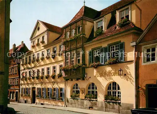 AK / Ansichtskarte Rothenburg_Tauber Hotel Goldener Hirsch Rothenburg Tauber