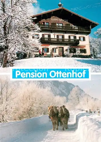 AK / Ansichtskarte Walchsee_Tirol Pension Ottenhof Schnee Winter Walchsee Tirol