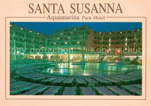 AK / Ansichtskarte Santa_Susanna_Cataluna Aquamarina Park Hotel Pool 