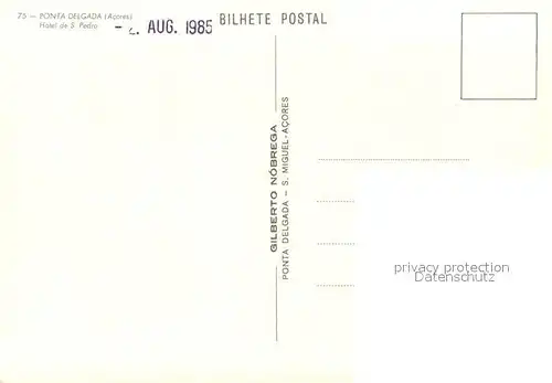 AK / Ansichtskarte Ponta_Delgada Hotel de S. Pedro Ponta Delgada