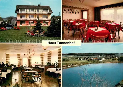 AK / Ansichtskarte Waldbrunn_Westerwald Haus Tannenhof See Waldbrunn_Westerwald