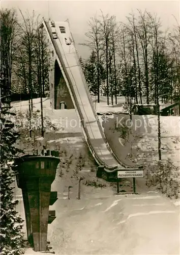 AK / Ansichtskarte Klingenthal_Vogtland Neuerbaute Grosse Aschberg Schanze Klingenthal_Vogtland