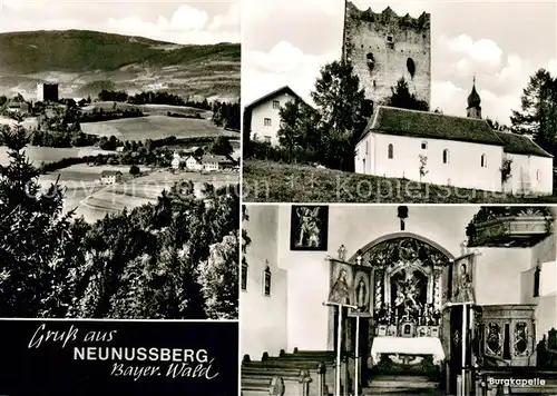 AK / Ansichtskarte Neunussberg Panorama Burgkapelle Inneres Turmruine Neunussberg